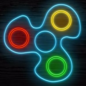 Fidget Spinner Neon Glow Online