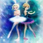 Elsa And Anna Ballet Dancer