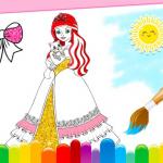 Princess Coloring Glitter
